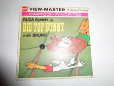 Bugs Bunny Big Top Bruno View Master Reels 3D Photos  Booklet Set GAF 1972