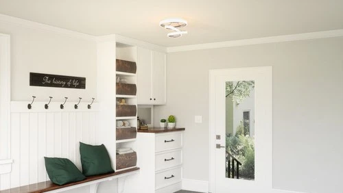 Aviva LED Semi-Flush Mount in Polished Chrome - Picture 6 of 7