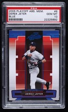 2005 Playoff Absolute Memorabilia Blue Derek Jeter #6 PSA 10 GEM MT HOF 04b0