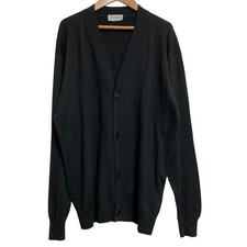JOHN SMEDLEY John Smedley high gauge knit cardigan, size M, black mens USED
