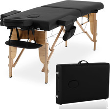 24 Inch Massage Table, 2 Fold Lash Bed, Height Adjustable, Massage Bed, Massage