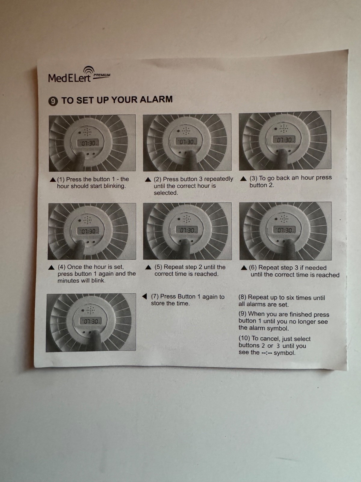 Med-E-Lert Premium Locking Automatic Pill Dispenser 6 Alarms wClear & Solid Top