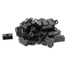 38Pcs 2x5 10Pin PCB Box Header IDC Male Socket Straight Connector