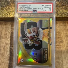 2021 Panini Playoff Behind the Numbers Hines Ward #BTN-HWA Gold /10 PSA 10 Pop 1