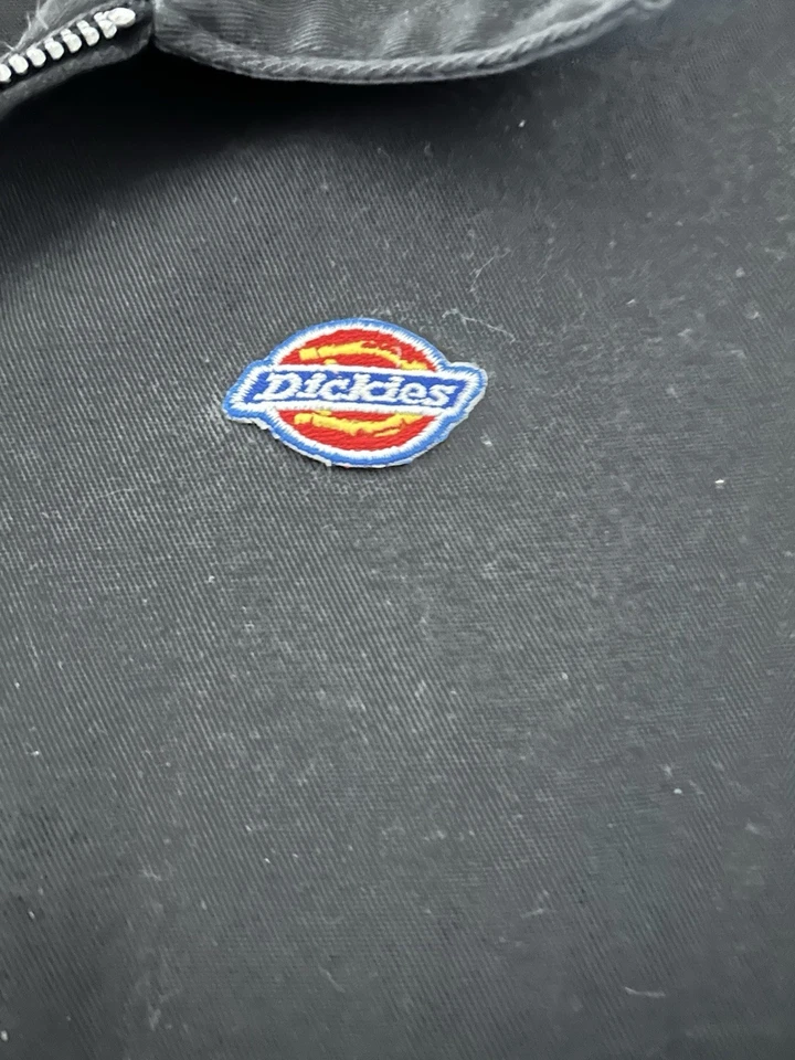 Chaqueta de Trabajo Dickies Vintage Algodón Negro Cremallera Años 90 Mujer’s Mediana FUEGO Foto 4 de 4