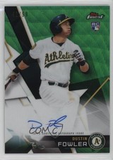 2018 Topps Finest Auto Green Wave Refractor 41/99 Dustin Fowler #FA-DF Auto h7i