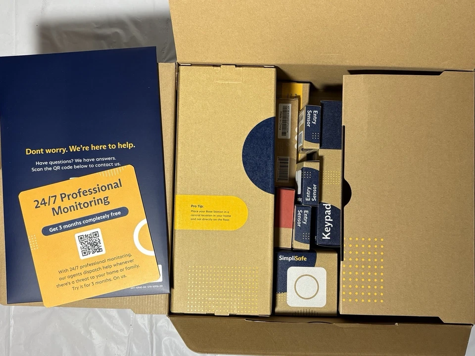 Kit de 9 piezas de alarma para el hogar SimpliSafe - Caja abierta - Sin usar - Sin cámara Foto 4 de 4