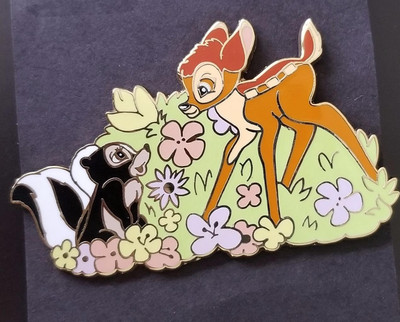 Disney Store Flower the Skunk and Curious Bambi LE 250 Pin