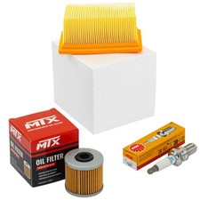 Set Luftfilter Ölfilter Zündkerzen Wartung für BMW F 650 CS Scarver K14 2002-03