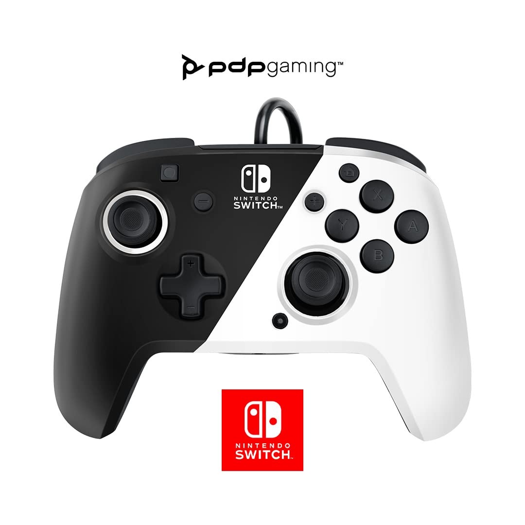 PDP Gaming Faceoff Deluxe+ Wired Switch Pro Controller - Black (Nintendo Switch)
