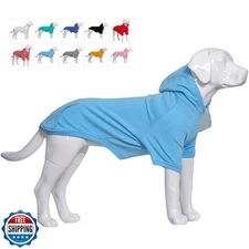 Lovelonglong Blank Basic Hoodie Sweatshirt for Dogs 100% Cotton Fits Small Me