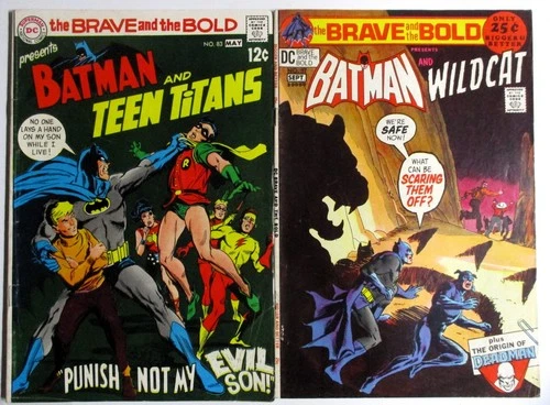 Dc BRAVE & THE BOLD Batman #83 #97 Neal Adams Vintage LOT Silver Age