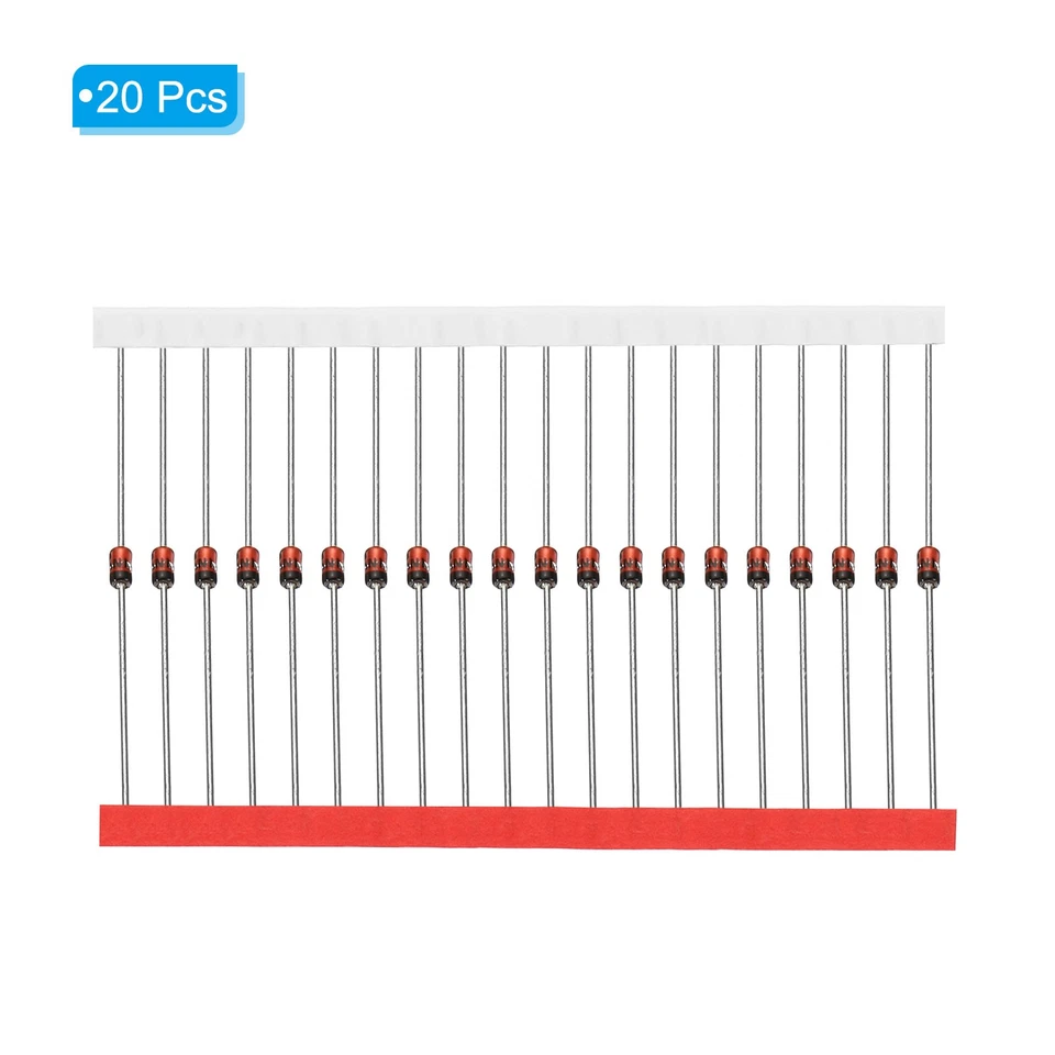 20Stk Zener Diode 1W Zenerdioden Sortiment 24V DO-41 für Herstellung Experimente - Bild 3 von 4