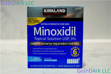 Kirkland Minoxidil 5% Extra Strength Men 6 Month Supply Hair Regrowth Free Ship