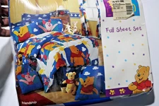 NWT Vintage Winnie The Pooh "Friendship" 90's Bedding Set Full Size