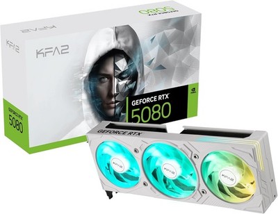 KFA2 GeForce RTX  5080 EX Gamer White 1-Click OC, Xtreme Tuner App Control, 16GB