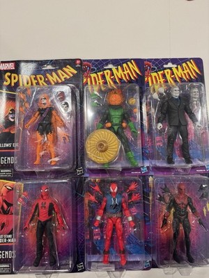 2024 Marvel Spider-Man Legends Retro Card Wave 4 6'' Scale Hasbro Figures Set 6pc