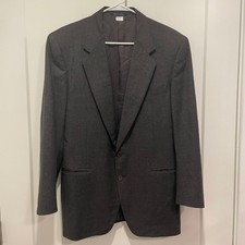 Canali Milano Mens Charcoal Gray Wool Cashmere Blazer Jacket Made in Italy 50R