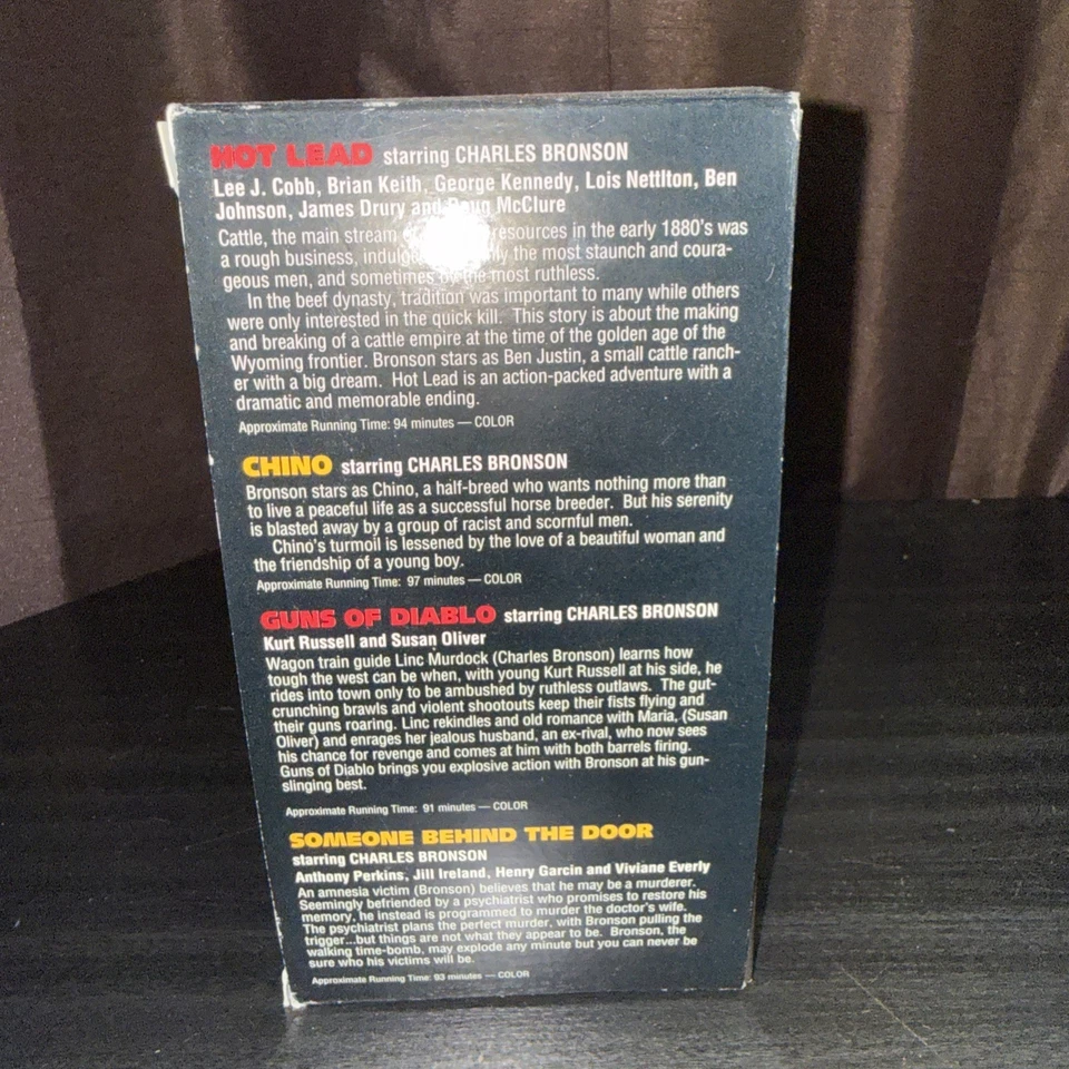 Charles Bronson At His Toughest (VHS, 1998, 4-Tape Set) Collectors Classics — 第 3/4 张图片