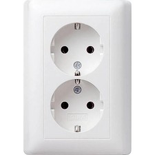 GIRA 78004 Fruit Double Socket System 55, Standard 55, E2, Event, Clear Event,