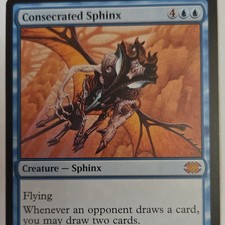 Consecrated Sphinx Double Masters Regular Blue Creature Mythic