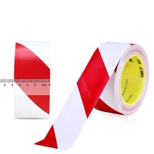30M Hazard Warning Floor Tape PVC Self Adhesive Lane Marking Tape Width 20-120mm