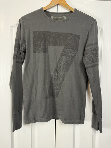 Diesel Industry New System Ind Type-78 Long Sleeve Gray Graphic Medium Rn93234