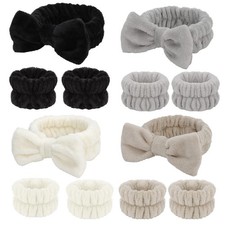 12PCS Spa Headband Wrist Towels for Face Washing Set Makeup Headbands Skincar...