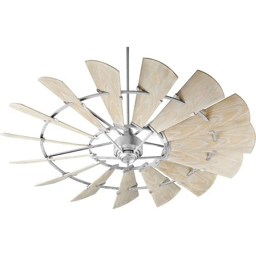 Windmill - 72 Inch Extra Large Ceiling Fan-Galvanized Finish Patio Fan Quorum - Picture 1 of 2