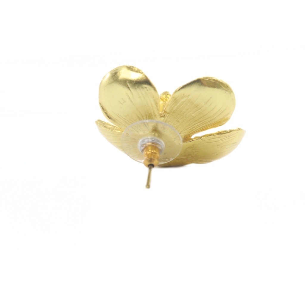 KAJA BIJOUX Carrie Flower Pierce Earrings Gold Color/SR Ladies | eBay