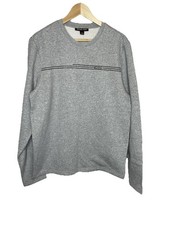 Michael Kors Men  s Logo Heather Gray Crewneck Fleece Sweatshirt Size M - NWT