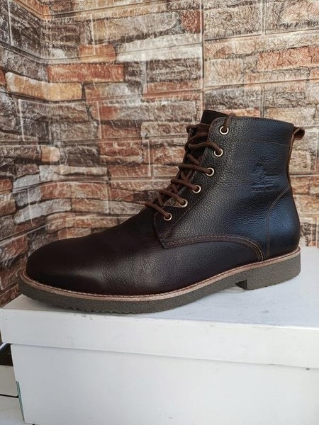 Herren Panama Jack Stiefel Braun Leder 44 #C06F