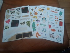 3X STICKERS FOR SCRAPBOOKING/JOURNALS 19X14 CM ST218