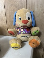 Fisher Price Listen And Learn Puppy Dog Plush 13" Talking Singing Stuffed Toy