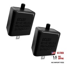 2 PCS 12V LED Flasher Relay, Adjustable 2-Pin Turn Signal  Hazard Black