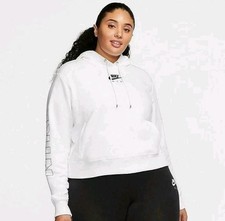 Nike Air Plus Size 1X Sportswear SWOOSH Logo Hoodie DB6050 100