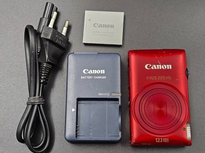 Canon IXUS 220 HS Kompaktkamera Rot 12,1 MP Digitalkamera 5x Optisch