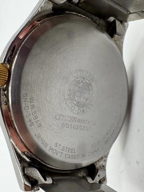 Reloj Hombre Citizen Eco-Drive E031-S048419 Tono Plateado FUNCIONA Foto 4 de 4