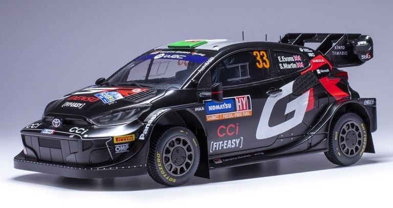 TOYOTA Yaris Rally1 IXOMODELS #33 miniature de collection WRC Suède 2024