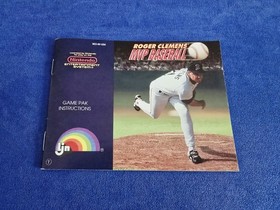 Roger Clemens&rsquo; MVP Baseball (NES, 1991) &ndash; Cartridge + Manual &ndash; Tested