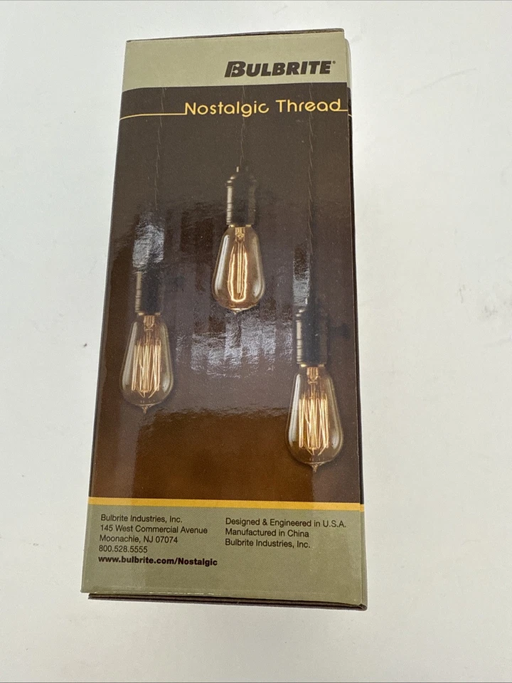 Bulbrite ST18 Nostalgic Thread hairpin Edison style light bulb 60W - Image 3 of 4