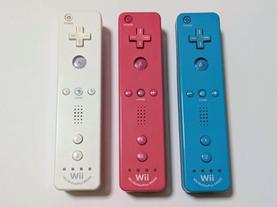 Authentic Nintendo Wii Remote Plus Controller White Pink Blue Pick 1 Tested