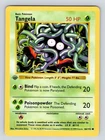 PL Pokémon TCG Base Set 1st edition Shadowless Tangela #66/102