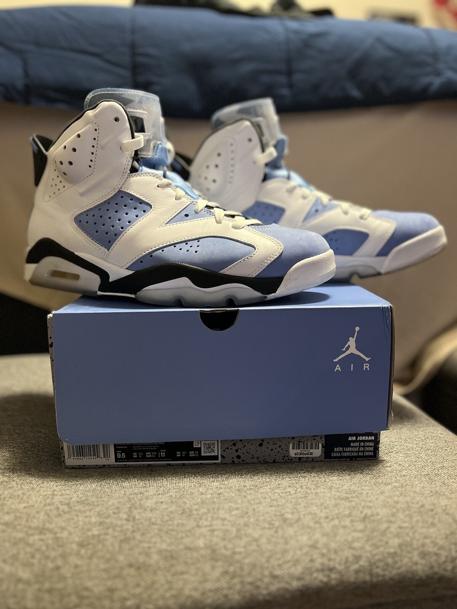 Size 9.5 - Jordan 6 Retro Mid UNC Home | eBay