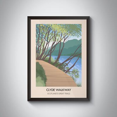 Clyde Walkway Schottland's Great Trails Poster