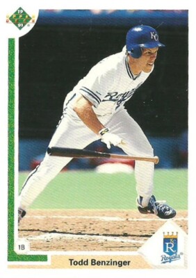 TODD BENZINGER KANSAS CITY ROYALS #41F - UPPER DECK FINAL EDITION ED NM-MT 1991