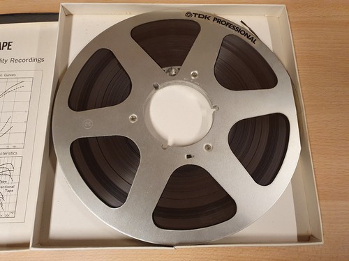 10" (26,50 CM) METAL REEL TAPE TDK IN ORIGINAL BOX #770 - Imagen 2 de 3