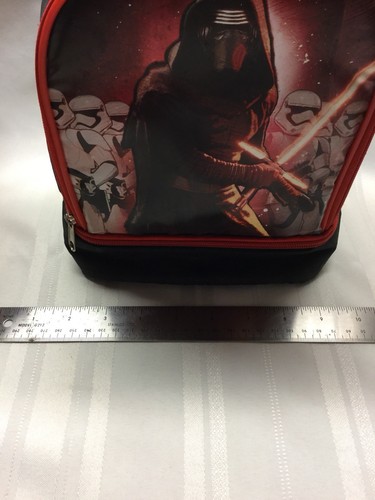 Lonchera STAR WARS - Compartimentos con cremallera delantero e inferior - Rojo Negro - Imagen 5 de 6