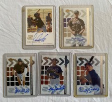 2002 Topps Certified Autograph Issue Five (5) Card Lot J SILVESTRE, F SANCHEZ
