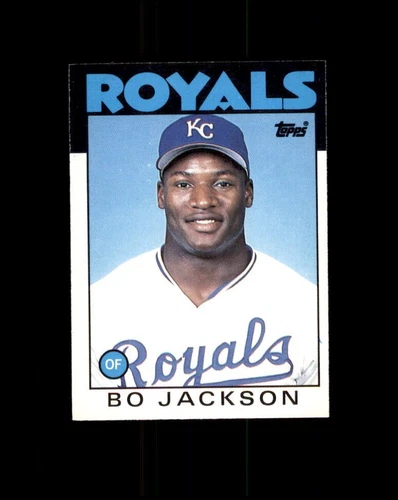 1986 Topps Traded Bo Jackson Rookie Card RC #50T Kansas City Royals